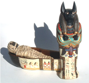 Anubis Coffin With Mummy